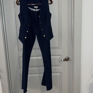 Womens New York & Company set matching vest and flare pants